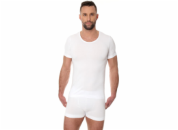 Brubeck pánské bavlněné tričko s krátkým rukávem Comfort, bílé, velikost M (SS00990A)