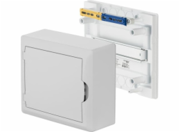 Elektro-Plast Modulární rozváděč 1x8 n/t EKONOMICKÝ BOX RN 1/8 bílé dveře (N+PE) IP40 2502-00