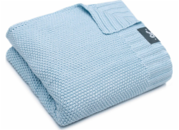 Buničina, bambusová deka pletená stříbrnými ionty modrá 75 cm x 90 cm
