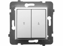 Ospel Aria žaluziový spínač bílý (LP-7U/m/00)