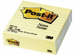 Post-it Pad 675-YL 100x100mm s podšívkou, žlutá (3M0257)