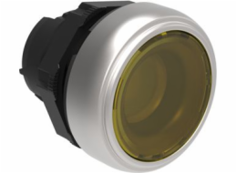LOVATO elektrický žlutý knoflíkový ovladač s podsvícením a samočinným návratem (LPCBL105)