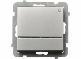Ospel Bell Button Sonata 10AX IP20 Matt Silver (LP-6R/m/38)