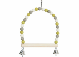 Zolux houpačka ZOLUX Pearl s dřevěným bidýlkem a rolničkami