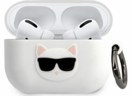 Karl Lagerfeld Karl Lagerfeld KLACAPSILCHWH kryt AirPods Pro bílá/bílá silikonová chupette