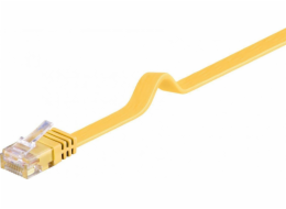Goobay Flat propojovací kabel U/UTP kat.6 žlutý 2m (96414)