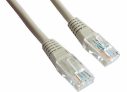 Gembird Patchcord RJ45, lisovaný plášť, kat. 5e, UTP, 0,25m, šedý (68611)