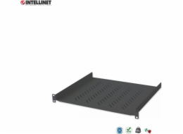 Intellinet Network Solutions Intellinet Police 1U 400mm rack 19 2 montážní body, perforované, černé