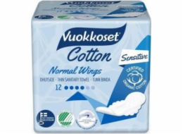 Vuokkoset Vuokkoset, COTTON, Normal Sensitive vycpávky s křidélky, 12 ks.