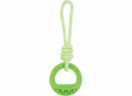 Hračka Zolux ZOLUX TPR SAMBA, kulatá, s provazem, 26 cm, zelená