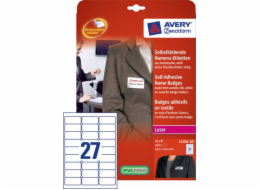 Jmenovka Avery Zweckform SP 63,5X29,6/20ARK Bílá (L4784-20)