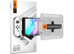 Spigen TEPLENÉ SKLO SPIGEN GLAS.TR EZ FIT 2-PACK NINTENDO SWITCH OLED