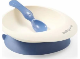 Babyono 1077 MISKA S PŘÍSAVKOU A LŽIČKOU ŠEDÁ
