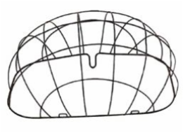 Bazalkový obal na košík pro zvířata PASJA SPACE FRAME černý 50cm (BAS-74026)