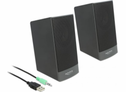 Počítačové reproduktory Delock DELOCK Stereo 2.0 PC Lautsprecher 3,5 mm Klinkenstecker USB