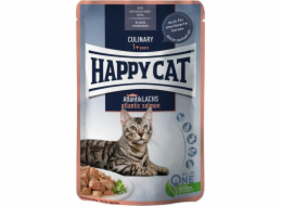 Happy Cat Culinary Maso v omáčce Losos atlantický, mokré krmivo, pro dospělé kočky, losos atlantický, 85 g, sáček