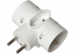 GTV Plug-in rozbočovač 2x 2P+Z +1xEURO bílý (AE-RU0121-00)