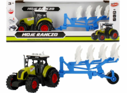Mega Creative Moje ranczo Traktor s přívěsem 34 cm se světlem a zvuky