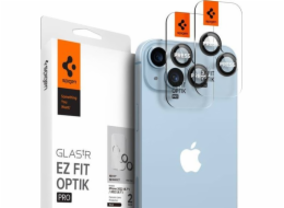 Tvrzené sklo pro fotoaparát Spigen Optik.tr ez Fit Chránič fotoaparátu Apple iPhone 14/14 Plus Black [2 PACK]