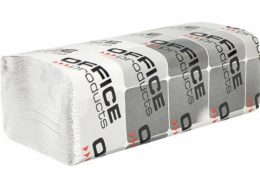 Kancelářské výrobky ZZ skládané ekonomické sběrové papírové ručníky KANCELÁŘSKÉ PRODUKTY, 1vrstvé, 4000 listů, 20 ks, bílé