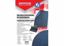 Kancelářské produkty VAZBAČKY, KARTON, A4, 250GSM, KOŽENÝ OBRÁZEK, 100KS, TMAVĚ MODRÁ (20232525-11)