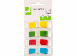 Q-Connect Q-CONNECT indexovací jazýčky, PP, 12x45mm, 4x35 karet, blistr, mix barev