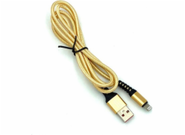 Denmen USB-A – Lightning kabel 1 m zlatý (29359)