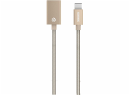 Kanex USB-A - USB-C USB kabel 0,21 m zlatý (KU3CAPV1-GD)