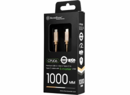 SilverStone USB-C - USB-C USB kabel 1 m zlatý (SST-CPU06G-1000)