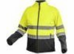 EXTER výstražná softshellová bunda žlutá XL (54)