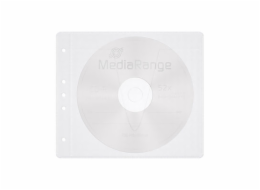 MediaRange Objímka na dva disky, 50 kusů, bílá (BOX60)