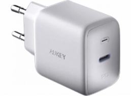 Aukey PA-B2 White Omnia GaN nabíječka 1xUSB-C 61W Power Delivery 3.0 3A