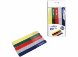 LogiLink organizér na suchý zip Různé barvy 5 kusů (KAB0008)