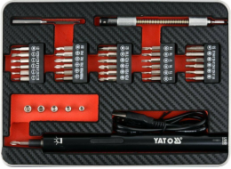 Yato Precision Screwdriver AKU 3,6V S BITEM 39 ks. YT-27930