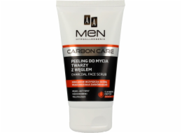 AA Čistící peeling na obličej s dřevěným uhlím pro muže 150 ml