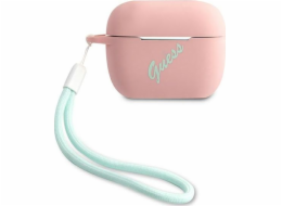 Guess Case Guess GUACAPLSVSPG kryt Apple AirPods Pro růžový zelený/růžový zelený silikonový Vintage