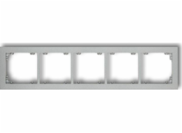 Karlik Deco Pětinásobný rám, stříbrná metalíza (7DR-5)