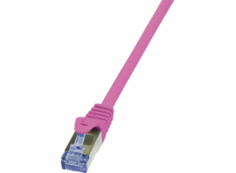 LogiLink Patchcord Cat.6A, S/FTP, 1m, růžový (CQ3039S)