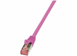 LogiLink Patchcord CAT.6 S/FTP 1,50 m, růžový (CQ2049S)