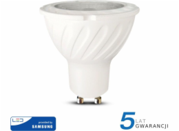 V-TAC SAMSUNG LED žárovka VT-277 SAMSUNG CHIP 7W GU10 4000K 480lm A+ 38 st. 166