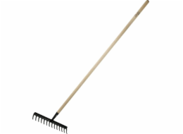 DEDRA 16-ti zubové zesílené hrábě, dřevěná rukojeť