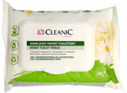 Cleanic Cleanic Vlhčený toaletní papír s výtažkem z heřmánku, 1 balení - 40 ks
