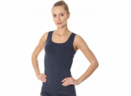 Brubeck TA10170 Dámské tričko bez rukávů COMFORT WOOL tmavé džíny M