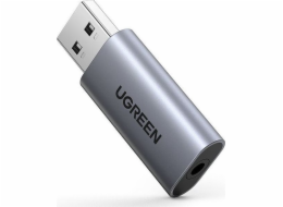 Ugreen Audio adaptér UGREEN CM383, USB na 3,5 mm mini jack, AUX