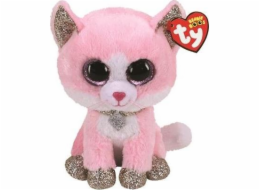 YOU INC. TY BEANIE BOOS FIONA růžová kočka 24cm 36489 TY