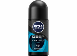 Nivea NIVEA_Men Deep Black Carbon Beat antiperspirant s aktivním uhlím Roll-On 50ml