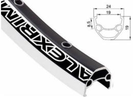ALEXRIMS MTB ráfek EN24 27,5x32 děr Tubeless Ready H. disk s krytkou černý (ALX-EN24275)
