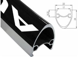 ALEXRIMS ALEXRIMS AT490 silniční ráfek 700x32 dírek. CNC strana černá - ALX-AT490