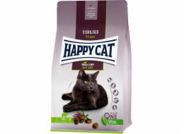 Happy Cat Sterilized Farm Lamb, suché krmivo, pro sterilizované kočky, jehněčí maso, 1,3 kg, sáček