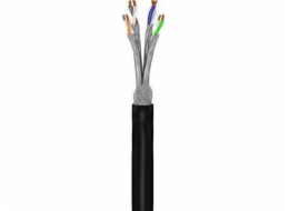 Goobay CAT 7 Venkovní síťový kabel, měděný, S/FTP (PiMF), černý 100m 52768